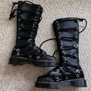 Doc martens RARE daria bex knee high leather boots sz 8